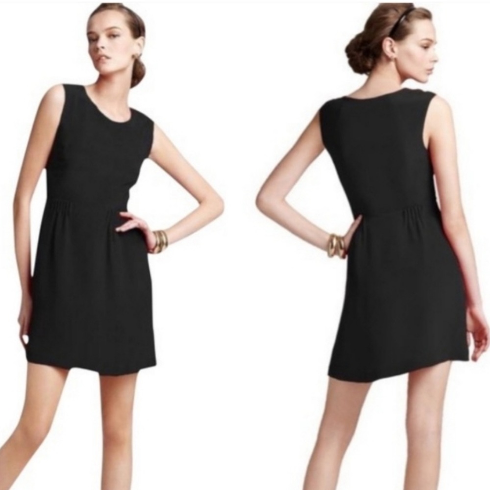Theory Shyann black silk dress